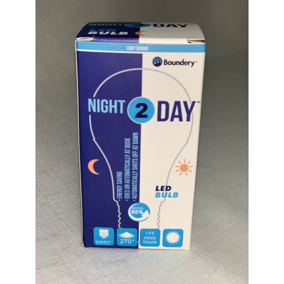 Boundery Night2Day LED Bulb E26/E27 8W 270° Light Sensor 5000K-5500K 800 Lumens - Picture 4 of 7